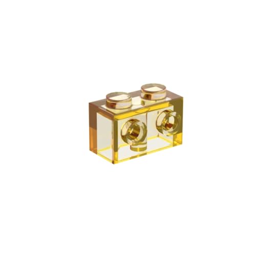 Gobricks 11211 Scharnier Brick Brick Special 1x2 mit 2 Nieten an einer Seite, 50 Stück GDS-634, kompatibel mit Lego Bausteinen, Farbe:Trans Yellow 130 Gobricks 11211 Scharnier Brick Brick Special 1x2 mit 2 Nieten an einer Seite, 50 Stück GDS-634, kompatibel mit Lego Bausteinen, Farbe:Trans Yellow 130 von BrickBuddy