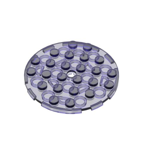 Gobricks 11213 Kreisplatte, rund, 6 x 6, mit Loch, 10 Stück, GDS-843, kompatibel mit Lego Bausteinen, Farbe: Trans Purple 160 Gobricks 11213 Kreisplatte, rund, 6 x 6, mit Loch, 10 Stück, GDS-843, kompatibel mit Lego Bausteinen, Farbe: Trans Purple 160 von BrickBuddy