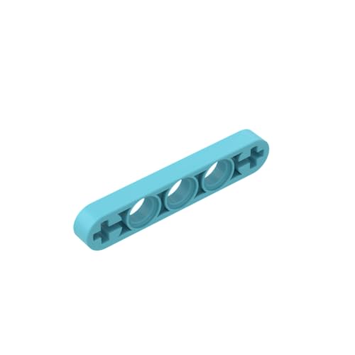 Gobricks 11478 Locharmplatte Technic Beam 1 x 5 dünn mit Achslöchern an Enden, 50 Stück GDS-691, kompatibel mit Lego Bausteinen, Farbe:Mittel-Azurblau 046 Gobricks 11478 Locharmplatte Technic Beam 1 x 5 dünn mit Achslöchern an Enden, 50 Stück GDS-691, kompatibel mit Lego Bausteinen, Farbe:Mittel-Azurblau 046 von BrickBuddy