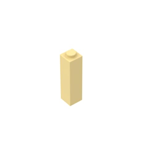 Gobricks 14716 Basic Bricks Brick 1 x 1 x 3, 10 Stück, GDS-865, kompatibel mit Lego Bausteinen, Farbe: Hellgelb 029 von BrickBuddy