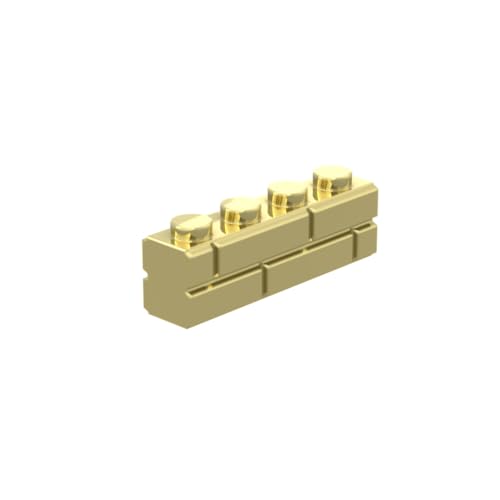 Gobricks 15533 Basic Bricks Brick Special 1x4 mit Mauerziegelprofil, 50 Stück, GDS-632, kompatibel mit Lego Bausteinen, Farbe:Chrom Gold 037 Gobricks 15533 Basic Bricks Brick Special 1x4 mit Mauerziegelprofil, 50 Stück, GDS-632, kompatibel mit Lego Bausteinen, Farbe:Chrom Gold 037 von BrickBuddy