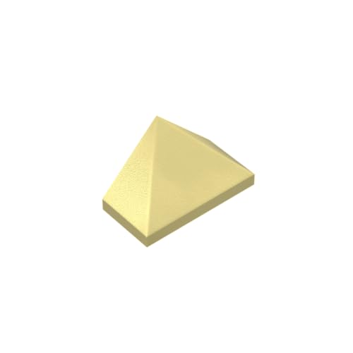 Gobricks 15571 Slope Brick 1x2 45° Dreiseitig abgeschrägter Ziegelstein 10 Stück GDS-834 Kompatibel mit Lego Bausteinen, Farbe: Chrom Gold 037 Gobricks 15571 Slope Brick 1x2 45° Dreiseitig abgeschrägter Ziegelstein 10 Stück GDS-834 Kompatibel mit Lego Bausteinen, Farbe: Chrom Gold 037 von BrickBuddy