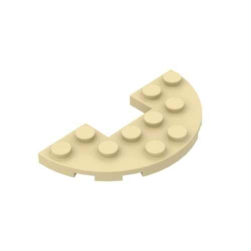 Gobricks 18646 Kreisplatte, rund, halb, 3 x 6, mit 1 x 2 Ausschnitt, 10 Stück, GDS-705, kompatibel mit Lego Bausteinen, Farbe: Hellbraun 031 Gobricks 18646 Kreisplatte, rund, halb, 3 x 6, mit 1 x 2 Ausschnitt, 10 Stück, GDS-705, kompatibel mit Lego Bausteinen, Farbe: Hellbraun 031 von BrickBuddy