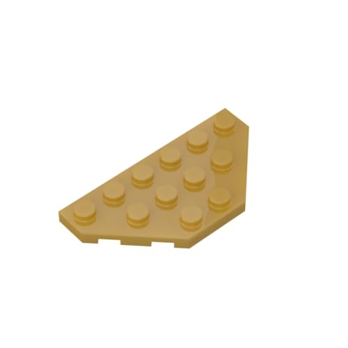 Gobricks 2419 Kreisplatte Keilplatte 3 x 6 geschnittene Ecken, 10 Stück, GDS-703, kompatibel mit Lego Bausteinen, Farbe: Perlgold 035 Gobricks 2419 Kreisplatte Keilplatte 3 x 6 geschnittene Ecken, 10 Stück, GDS-703, kompatibel mit Lego Bausteinen, Farbe: Perlgold 035 von BrickBuddy