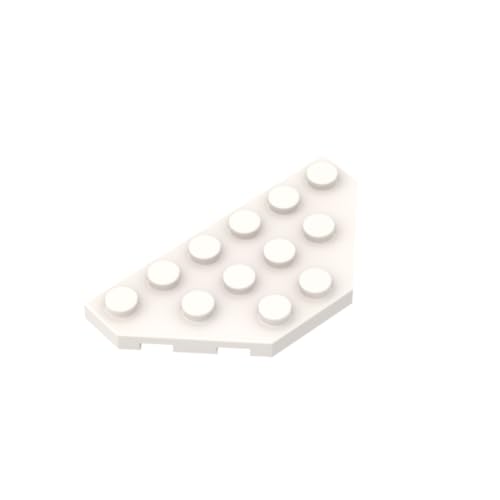 Gobricks 2419 Kreisplatte Keilplatte 3 x 6 geschnittene Ecken, 10 Stück, GDS-703, kompatibel mit Lego Bausteinen, Farbe: Weiß 090 Gobricks 2419 Kreisplatte Keilplatte 3 x 6 geschnittene Ecken, 10 Stück, GDS-703, kompatibel mit Lego Bausteinen, Farbe: Weiß 090 von BrickBuddy