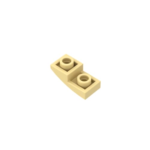 Gobricks 24201 Gewölbter Ziegelstein Steigung, gebogen, 2x1, umgekehrt, 50 Stück, GDS-795, kompatibel mit Lego Bausteinen, Farbe:Hellgelb 029 Gobricks 24201 Gewölbter Ziegelstein Steigung, gebogen, 2x1, umgekehrt, 50 Stück, GDS-795, kompatibel mit Lego Bausteinen, Farbe:Hellgelb 029 von BrickBuddy