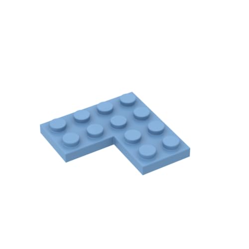 Gobricks 2639 Fundamentplatte, 4 x 4 Ecke, 10 Stück, GDS-696, kompatibel mit Lego Bausteinen, Farbe: Mittelblau 052 Gobricks 2639 Fundamentplatte, 4 x 4 Ecke, 10 Stück, GDS-696, kompatibel mit Lego Bausteinen, Farbe: Mittelblau 052 von BrickBuddy