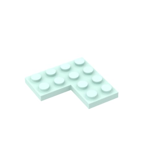 Gobricks 2639 Fundamentplatte, 4 x 4 Ecke, 10 Stück, GDS-696, kompatibel mit Lego Bausteinen, Farbe: helles Aqua 045 Gobricks 2639 Fundamentplatte, 4 x 4 Ecke, 10 Stück, GDS-696, kompatibel mit Lego Bausteinen, Farbe: helles Aqua 045 von BrickBuddy