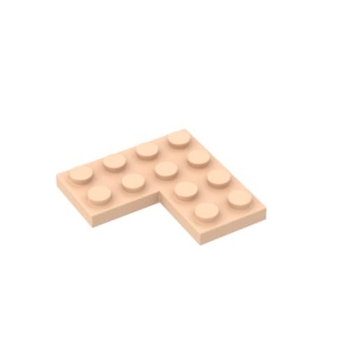 Gobricks 2639 Fundamentplatte, 4 x 4 Ecke, 10 Stück, GDS-696, kompatibel mit Lego Bausteinen, Farbe: helles Fleisch 032 Gobricks 2639 Fundamentplatte, 4 x 4 Ecke, 10 Stück, GDS-696, kompatibel mit Lego Bausteinen, Farbe: helles Fleisch 032 von BrickBuddy