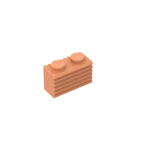 Gobricks 2877 Basic Bricks Brick Special 1x2 mit Grill, 50 Stück, GDS-797, kompatibel mit Lego Bausteinen, Farbe: Fleischfarbe 038 Gobricks 2877 Basic Bricks Brick Special 1x2 mit Grill, 50 Stück, GDS-797, kompatibel mit Lego Bausteinen, Farbe: Fleischfarbe 038 von BrickBuddy