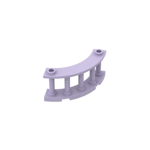 Gobricks 30056 Ornamente, Zaun gespindelt, 4 x 4 x 2, Viertelrund mit 2 Nieten, 50 Stück, GDS-880, kompatibel mit Lego-Bausteinen, Farbe: Lavendel 063 Gobricks 30056 Ornamente, Zaun gespindelt, 4 x 4 x 2, Viertelrund mit 2 Nieten, 50 Stück, GDS-880, kompatibel mit Lego-Bausteinen, Farbe: Lavendel 063 von BrickBuddy
