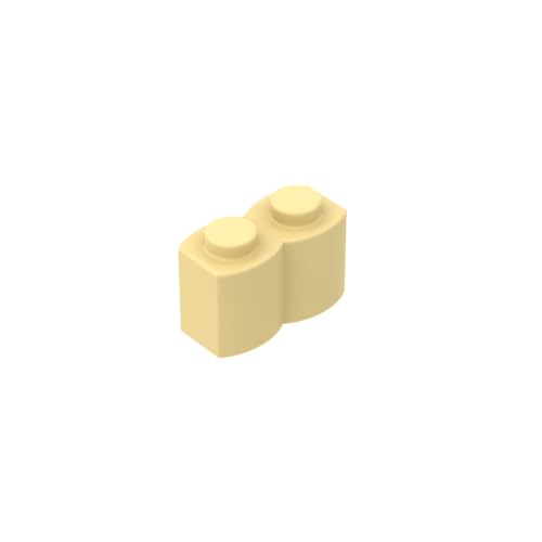 Gobricks 30136 Basic Bricks Brick Special 1x2 Palisade [aka Log] 50 Stück GDS-749 Kompatibel mit Lego Bausteinen, Farbe: Hellgelb 029 von BrickBuddy