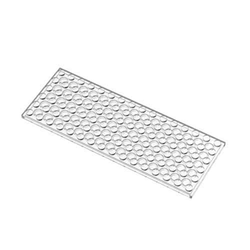 Gobricks 3027 Fundamentplatte, 6 x 16, 10 Stück, GDS-558, kompatibel mit Lego Bausteinen, Farbe: Trans-Clear 180 von BrickBuddy