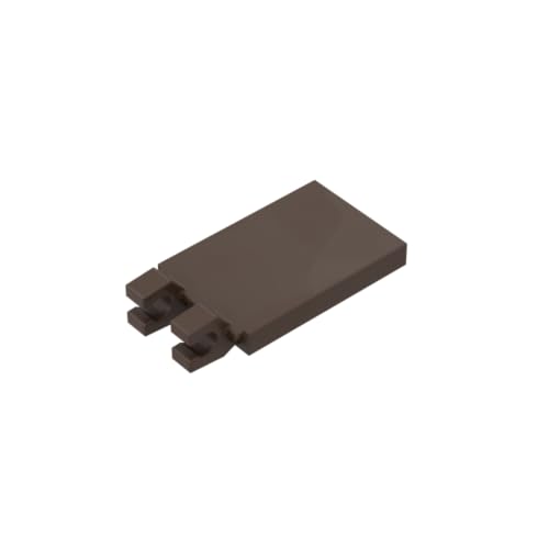 Gobricks 30350 Scharnierplatte Fliese Spezial 2x3 mit 2 Clips [abgewinkelte Clips] 50 Stück GDS-896 Kompatibel mit Lego Bausteinen, Farbe:Dunkelbraun 082 von BrickBuddy