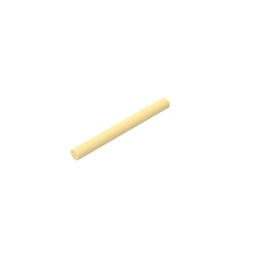 Gobricks 30374 Ornament-Stab, 4L (Lichtschwertklinge/Zauberstab), 50 Stück, GDS-883, kompatibel mit Lego-Bausteinen, Farbe: Hellgelb 029 von BrickBuddy