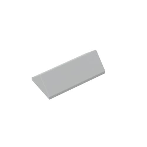 Gobricks 3041 Slope Brick 2x4 45° doppelseitig abgeschrägter Ziegelstein, 10 Stück, GDS-901, kompatibel mit Lego-Bausteinen, Farbe: Hellbläulich-Grau 071 von BrickBuddy