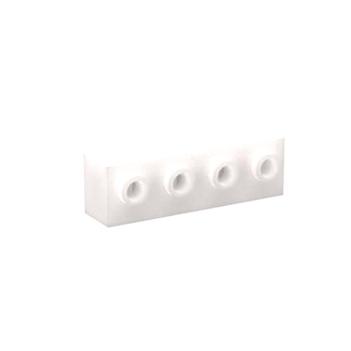 Gobricks 30414 Scharnier Brick Brick Special 1x4 mit 4 Nieten auf einer Seite, 50 Stück GDS-637, kompatibel mit Lego Bausteinen, Farbe: milchig weiß 091 Gobricks 30414 Scharnier Brick Brick Special 1x4 mit 4 Nieten auf einer Seite, 50 Stück GDS-637, kompatibel mit Lego Bausteinen, Farbe: milchig weiß 091 von BrickBuddy