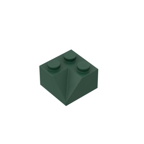 Gobricks 3046 Slope Brick 2x2 45° schräg konkave Dachziegel, 50 Stück, GDS-721, kompatibel mit Lego-Bausteinen, Farbe: Dunkelgrün 047 Gobricks 3046 Slope Brick 2x2 45° schräg konkave Dachziegel, 50 Stück, GDS-721, kompatibel mit Lego-Bausteinen, Farbe: Dunkelgrün 047 von BrickBuddy