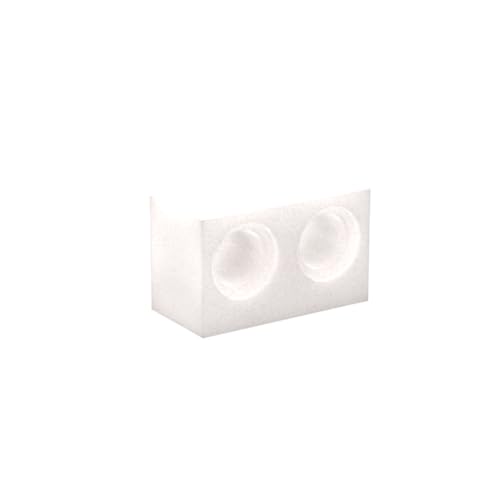 Gobricks 32000 Technik Brick Technic Brick 1x2 [2 Löcher] 50 Stück GDS-624 Kompatibel mit Lego Bausteinen, Farbe: Milchweiß 091 von BrickBuddy