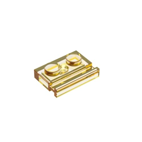 Gobricks 32028 Scharnierplatte Spezial 1x2 mit Türschiene, 50 Stück, GDS-806, kompatibel mit Lego Bausteinen, Farbe:Trans Yellow 130 Gobricks 32028 Scharnierplatte Spezial 1x2 mit Türschiene, 50 Stück, GDS-806, kompatibel mit Lego Bausteinen, Farbe:Trans Yellow 130 von BrickBuddy