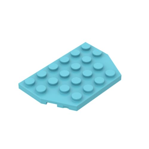 Gobricks 32059 Kreisplatte Keilplatte 4x6 Geschnittene Ecken 10 Stück GDS-704 Kompatibel mit Lego Bausteinen, Farbe:Mittel-Azurblau 046 Gobricks 32059 Kreisplatte Keilplatte 4x6 Geschnittene Ecken 10 Stück GDS-704 Kompatibel mit Lego Bausteinen, Farbe:Mittel-Azurblau 046 von BrickBuddy