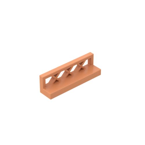 Gobricks 3633 Ornamente, Zaun, 1 x 4 x 1, 50 Stück, GDS-881, kompatibel mit Lego-Bausteinen, Farbe: Fleischfarbe 038 von BrickBuddy