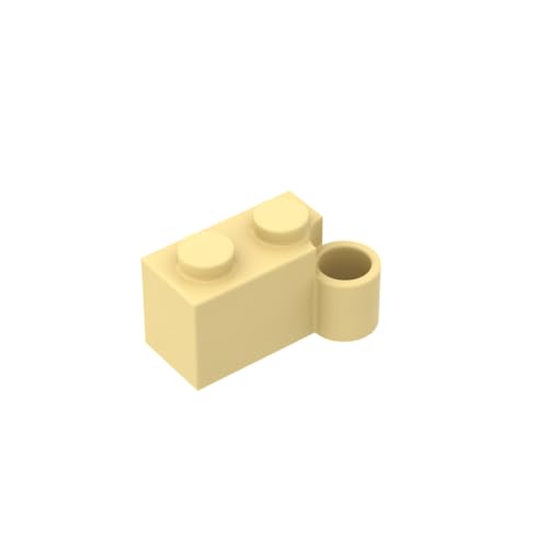 Gobricks 3831 Scharnier-Scharnierstein, 1 x 4 [unten], 50 Stück, GDS-809, kompatibel mit Lego Bausteinen, Farbe: Hellgelb 029 von BrickBuddy