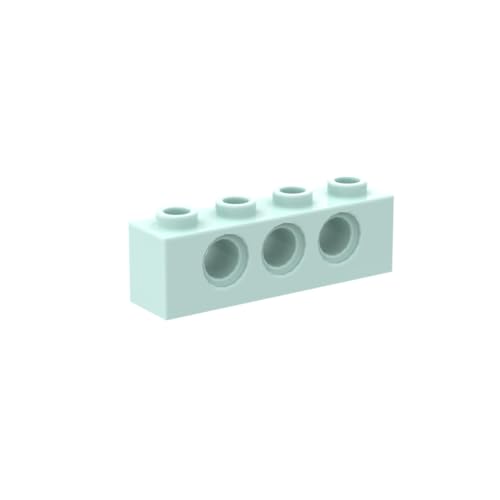 Gobricks 3894 Technik Brick Technic Brick 1x6 [5 Löcher] 50 Stück GDS-626 Kompatibel mit Lego Bausteinen, Farbe: helles Aqua 045 von BrickBuddy