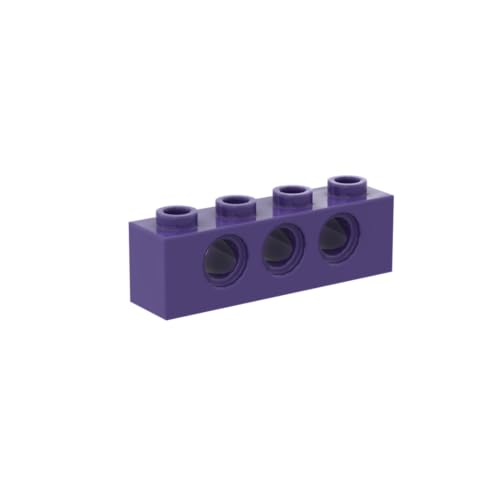 Gobricks 3894 Technik Brick Technic Brick 1x6 [5 Löcher] 50 Stück GDS-626 Kompatibel mit Lego Bausteinen, Farbe:Dunkelviolett 060 von BrickBuddy