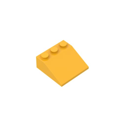 Gobricks 4161 Slope Brick 3x3 25° Schräge Ziegel 10 Stück GDS-776 Kompatibel mit Lego Bausteinen, Farbe:Hellorange 036 von BrickBuddy