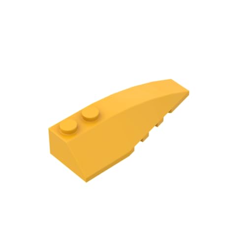 Gobricks 41747 Keil Ziegelkeil gebogen 6x2 rechts 50 Stück GDS-745 Kompatibel mit Lego Bausteinen, Farbe:Hellorange 036 Gobricks 41747 Keil Ziegelkeil gebogen 6x2 rechts 50 Stück GDS-745 Kompatibel mit Lego Bausteinen, Farbe:Hellorange 036 von BrickBuddy