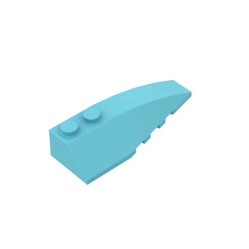 Gobricks 41747 Keil Ziegelkeil gebogen 6x2 rechts 50 Stück GDS-745 Kompatibel mit Lego Bausteinen, Farbe:Mittel-Azurblau 046 Gobricks 41747 Keil Ziegelkeil gebogen 6x2 rechts 50 Stück GDS-745 Kompatibel mit Lego Bausteinen, Farbe:Mittel-Azurblau 046 von BrickBuddy