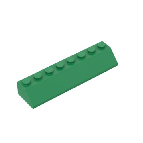 Gobricks 4445 Slope Brick 2x8 45° geneigter Dachziegel, 10 Stück, GDS-736, kompatibel mit Lego Bausteinen, Farbe: Grün 040 Gobricks 4445 Slope Brick 2x8 45° geneigter Dachziegel, 10 Stück, GDS-736, kompatibel mit Lego Bausteinen, Farbe: Grün 040 von BrickBuddy