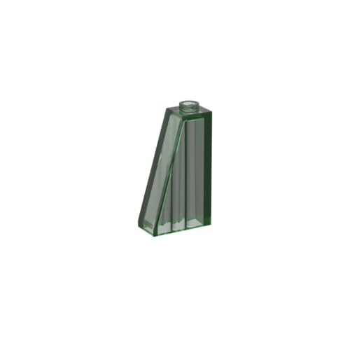 Gobricks 4460 Slope Brick 2x1x3 75° Schräge Ziegel 50 Stück GDS-619 Kompatibel mit Lego Bausteinen, Farbe: Trans Green 140 von BrickBuddy