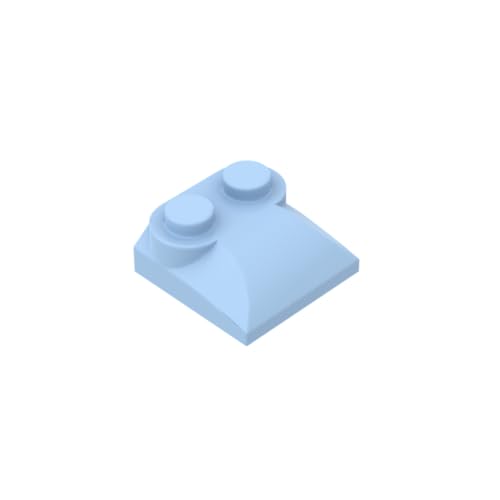 Gobricks 47457 Ornamente, Ziegelstein, gebogen, 2 x 2 x 2/3, zwei Nieten und gebogenes Hangende, 50 Stück, GDS-800, kompatibel mit Lego-Bausteinen, Farbe: Hellblau 053 Gobricks 47457 Ornamente, Ziegelstein, gebogen, 2 x 2 x 2/3, zwei Nieten und gebogenes Hangende, 50 Stück, GDS-800, kompatibel mit Lego-Bausteinen, Farbe: Hellblau 053 von BrickBuddy