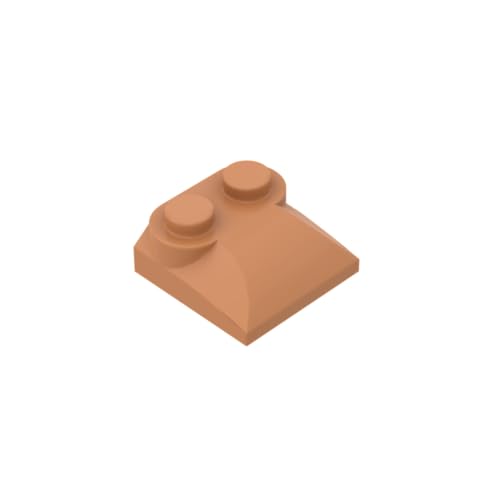 Gobricks 47457 Ornamente, Ziegelstein, gebogen, 2 x 2 x 2/3, zwei Nieten und gebogenes Hangende, 50 Stück, GDS-800, kompatibel mit Lego-Bausteinen, Farbe: mitteldunkles Fleisch 084 Gobricks 47457 Ornamente, Ziegelstein, gebogen, 2 x 2 x 2/3, zwei Nieten und gebogenes Hangende, 50 Stück, GDS-800, kompatibel mit Lego-Bausteinen, Farbe: mitteldunkles Fleisch 084 von BrickBuddy