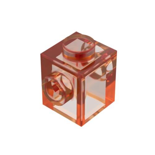 Gobricks 47905 Scharnier Brick Brick Special 1x1 mit Nieten an 2 Seiten, 50 Stück GDS-649, kompatibel mit Lego Bausteinen, Farbe:Trans Orange 120 Gobricks 47905 Scharnier Brick Brick Special 1x1 mit Nieten an 2 Seiten, 50 Stück GDS-649, kompatibel mit Lego Bausteinen, Farbe:Trans Orange 120 von BrickBuddy
