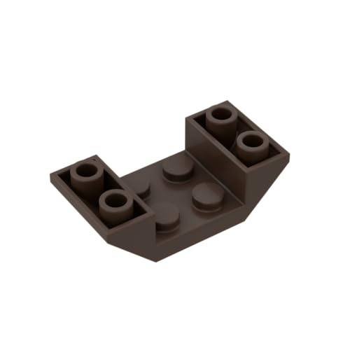 Gobricks 4871 Slope Brick 4x2 Reverse Sloped Brick 50 Stück GDS-683 Kompatibel mit Lego Bausteinen, Farbe: Dunkelbraun 082 von BrickBuddy