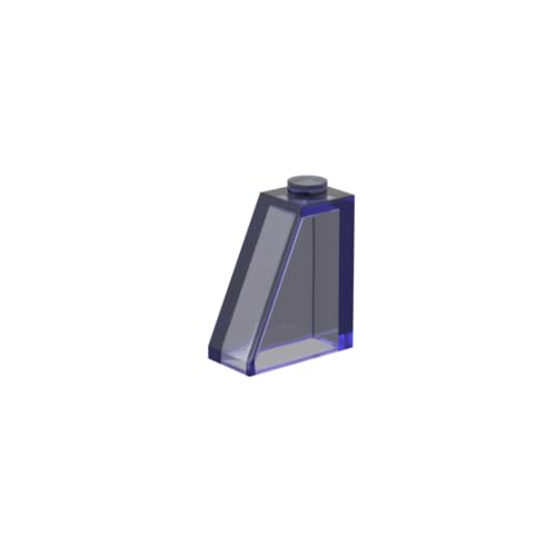 Gobricks 60481 Slope Brick 2x1x2 65° Schrägstein 50 Stück GDS-618 Kompatibel mit Lego Bausteinen, Farbe: Trans Purple 160 von BrickBuddy
