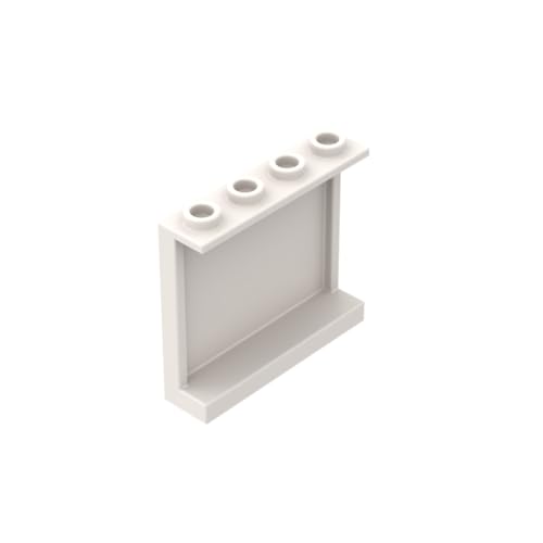 Gobricks 60581 Türverkleidung 1 x 4 x 3 [Seitenstützen/Hohlbolzen] 50 Stück GDS-751 Kompatibel mit Lego Bausteinen, Farbe: Milchweiß 091 von BrickBuddy