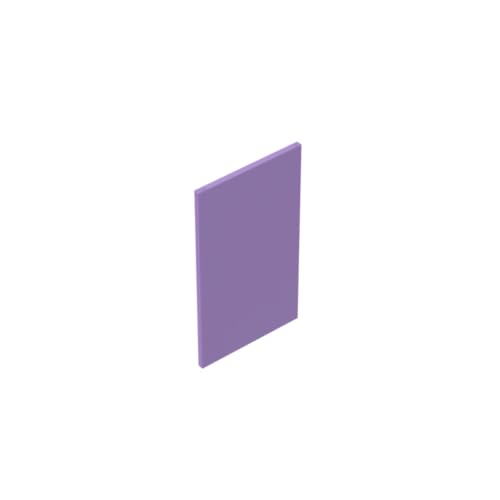 Gobricks 60603 Türglas für Fenster, 1 x 4 x 3 [Öffnung], 50 Stück, GDS-878, kompatibel mit Lego Bausteinen, Farbe: Medium Lavender 062 von BrickBuddy