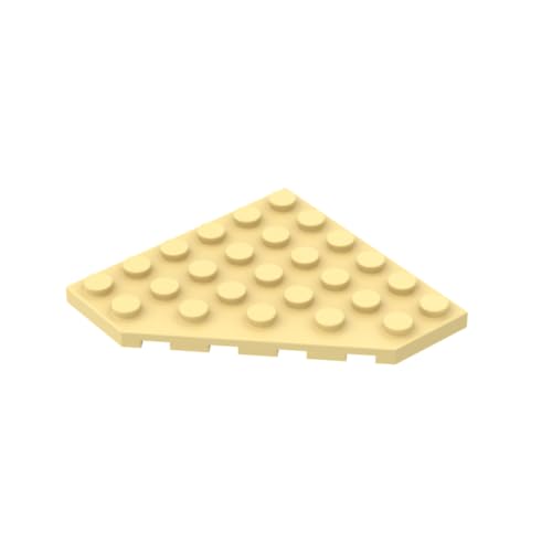 Gobricks 6106 Kreisplatte Keilplatte 6 x 6 Geschnittene Ecke, 10 Stück, GDS-702, kompatibel mit Lego Bausteinen, Farbe: Hellgelb 029 Gobricks 6106 Kreisplatte Keilplatte 6 x 6 Geschnittene Ecke, 10 Stück, GDS-702, kompatibel mit Lego Bausteinen, Farbe: Hellgelb 029 von BrickBuddy