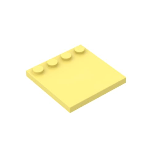 Gobricks 6179 Fundamentplatte Platten Special 4x4 mit Nieten an einer Kante [uni] 10 Stück GDS-794 Kompatibel mit Lego Bausteinen, Farbe:Hellgelb 033 von BrickBuddy