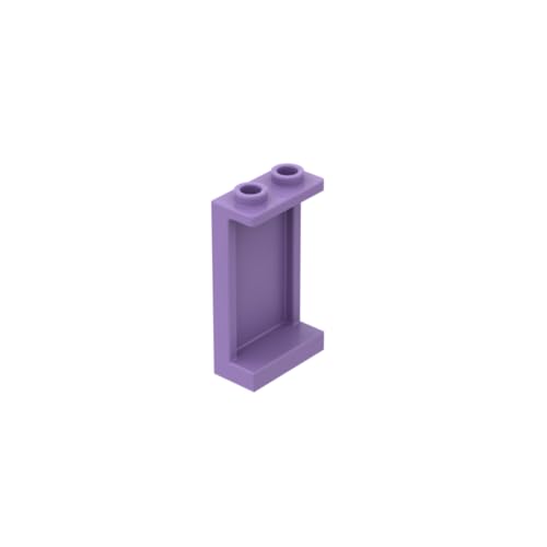 Gobricks 87544 Türverkleidung 1 x 2 x 3 [Seitenstützen/Hohlbolzen] 50 Stück GDS-781 Kompatibel mit Lego Bausteinen, Farbe: Medium Lavender 062 von BrickBuddy