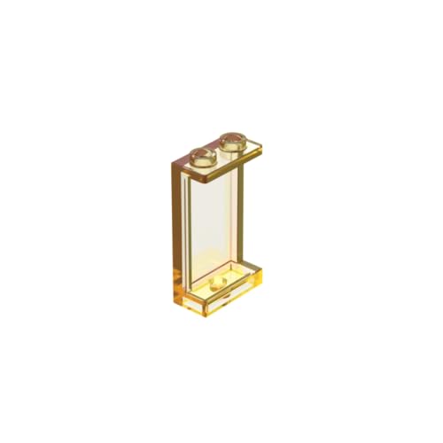Gobricks 87544 Türverkleidung 1 x 2 x 3 [Seitenstützen/Hohlbolzen] 50 Stück GDS-781 Kompatibel mit Lego Bausteinen, Farbe: Trans Yellow 130 von BrickBuddy