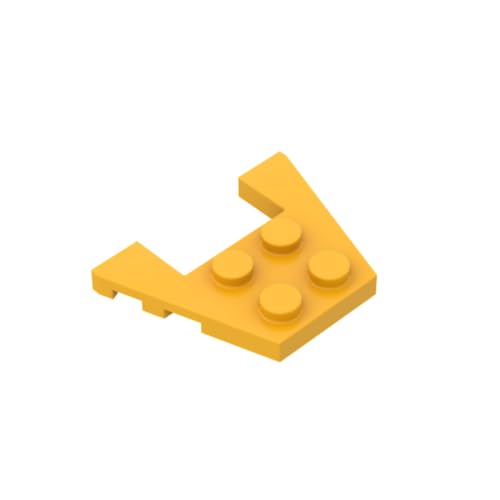 Gobricks 90194 Kreisplatte Keilplatte 3x4 mit Bolzenkerben, 50 Stück, GDS-725, kompatibel mit Lego Bausteinen, Farbe:Hellorange 036 Gobricks 90194 Kreisplatte Keilplatte 3x4 mit Bolzenkerben, 50 Stück, GDS-725, kompatibel mit Lego Bausteinen, Farbe:Hellorange 036 von BrickBuddy