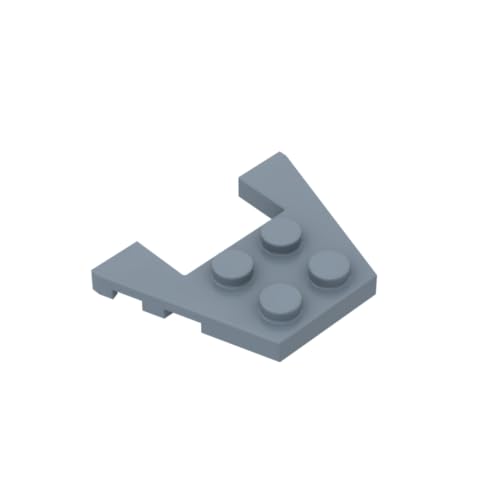 Gobricks 90194 Kreisplatte Keilplatte 3x4 mit Bolzenkerben, 50 Stück, GDS-725, kompatibel mit Lego Bausteinen, Farbe:Sandblau 054 Gobricks 90194 Kreisplatte Keilplatte 3x4 mit Bolzenkerben, 50 Stück, GDS-725, kompatibel mit Lego Bausteinen, Farbe:Sandblau 054 von BrickBuddy
