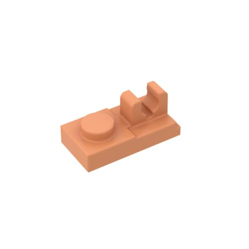 Gobricks 92280 Scharnierplatte Spezial 1x2 [Top Clip] 50 Stück GDS-819 Kompatibel mit Lego Bausteinen, Farbe: Fleischfarbe 038 von BrickBuddy