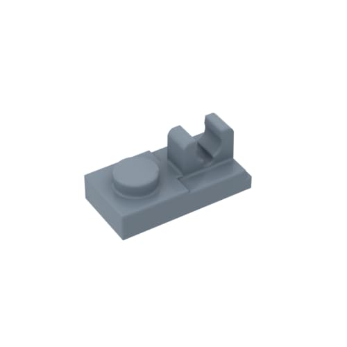 Gobricks 92280 Scharnierplatte Spezial 1x2 [Top Clip] 50 Stück GDS-819 Kompatibel mit Lego Bausteinen, Farbe:Sandblau 054 von BrickBuddy