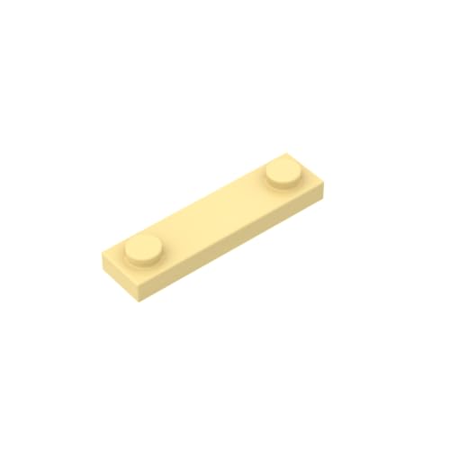 Gobricks 92593 Fundamentplatte Spezial 1x4 mit 2 Noppen, 50 Stück, GDS-723, kompatibel mit Lego Bausteinen, Farbe:Hellgelb 029 Gobricks 92593 Fundamentplatte Spezial 1x4 mit 2 Noppen, 50 Stück, GDS-723, kompatibel mit Lego Bausteinen, Farbe:Hellgelb 029 von BrickBuddy